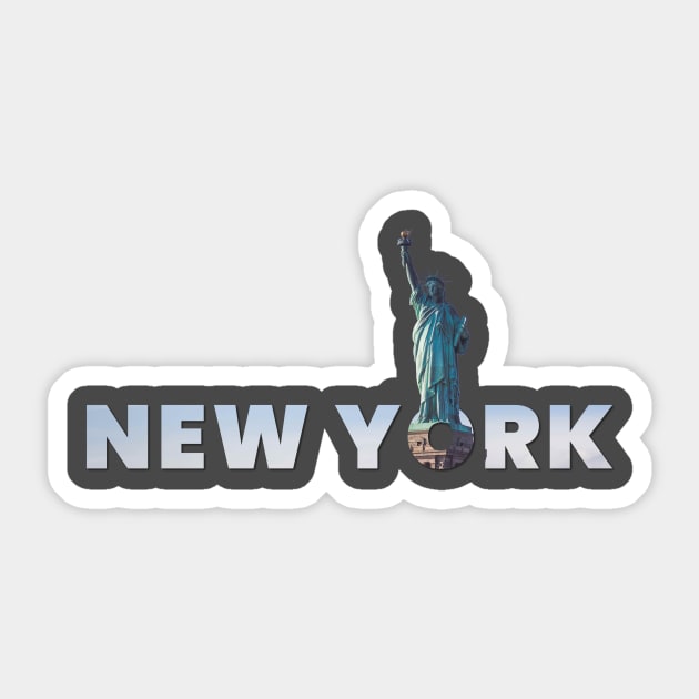 New York - Statue of Liberty Sticker by info@dopositive.co.uk